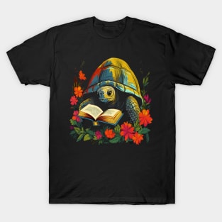 Tortoise Reads Book T-Shirt